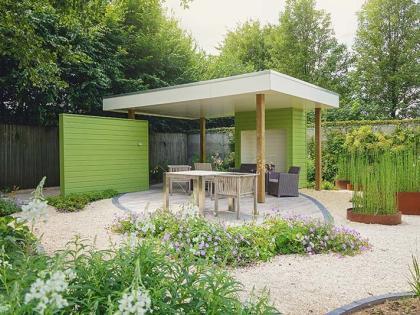 overkapping in de tuin