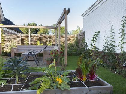 moestuin in de tuin